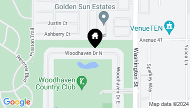 Map of 77750 Woodhaven Drive N, Palm Desert CA, 92211
