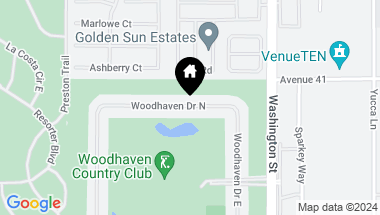 Map of 77795 Woodhaven Drive N, Palm Desert CA, 92211