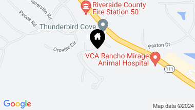 Map of 40 Evening Star Dr, Rancho Mirage CA, 92270