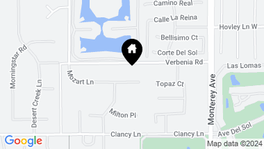Map of 12 Strauss Terrace, Rancho Mirage CA, 92270