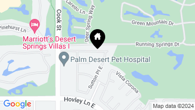 Map of 23 Belmonte Drive, Palm Desert CA, 92211