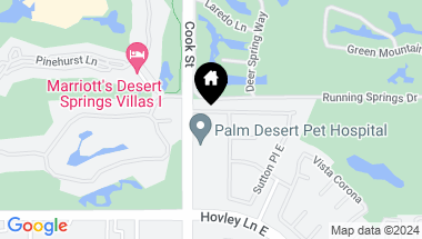 Map of 5 Belmonte Drive, Palm Desert CA, 92211