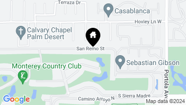 Map of 321 San Remo Street, Palm Desert CA, 92260