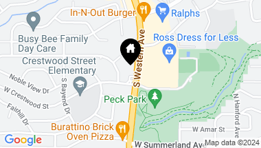 Map of 29413 S Western Avenue, Rancho Palos Verdes CA, 90275