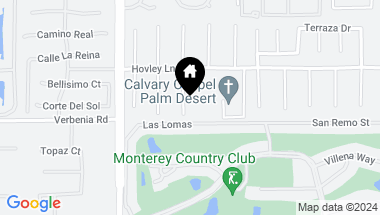 Map of 40900 Avenida Estrada, Palm Desert CA, 92260