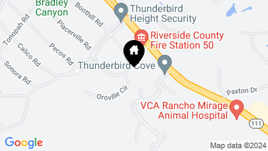 Map of 70676 Oroville Circle, Rancho Mirage CA, 92270