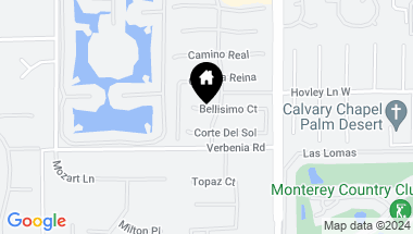Map of 13 Bellisimo Court, Rancho Mirage CA, 92270