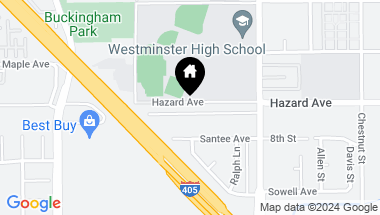 Map of 6821 Hazard Avenue, Westminster CA, 92683