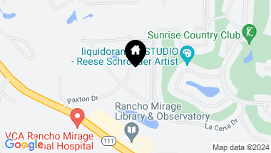 Map of 40700 Paxton Drive, Rancho Mirage CA, 92270