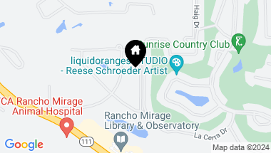 Map of 40675 E Thunderbird Terrace, Rancho Mirage CA, 92270