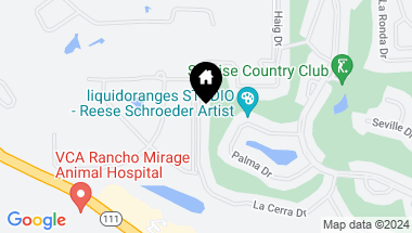 Map of 87 La Cerra Drive, Rancho Mirage CA, 92270