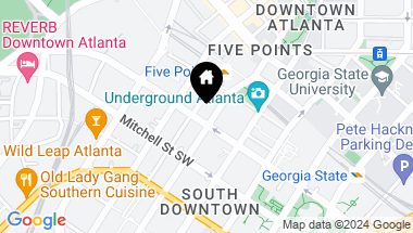 Map of 87 Peachtree Street SW Unit 607, Atlanta GA, 30303