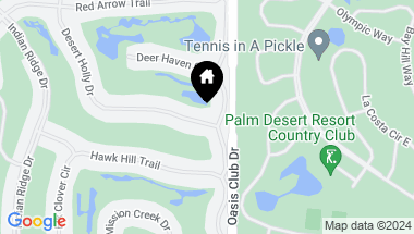 Map of 550 Desert Holly Drive, Palm Desert CA, 92211