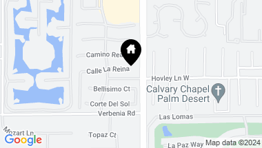 Map of 33 Calle La Reina, Rancho Mirage CA, 92270