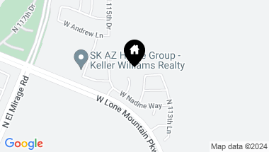 Map of 29773 N 114TH Lane, Peoria AZ, 85383