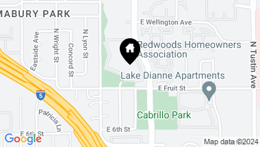 Map of 1048 Cabrillo Park Drive D, Santa Ana CA, 92701