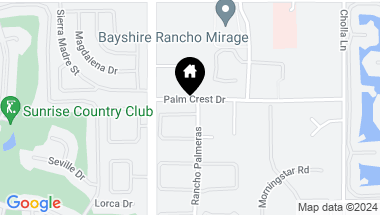 Map of 1 Varsity Circle, Rancho Mirage CA, 92270
