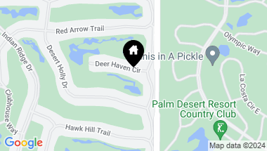 Map of 911 Deer Haven Circle, Palm Desert CA, 92211