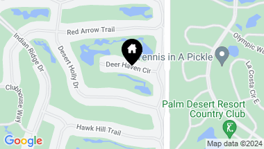 Map of 861 Deer Haven Circle, Palm Desert CA, 92211