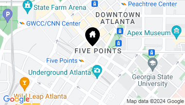 Map of 20 Marietta Street NW Unit 3G, Atlanta GA, 30303