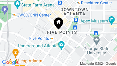 Map of 20 Marietta Street NW Unit 17F, Atlanta GA, 30303