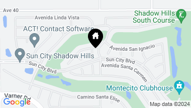 Map of 40422 Corte Santa Irene, Indio CA, 92203