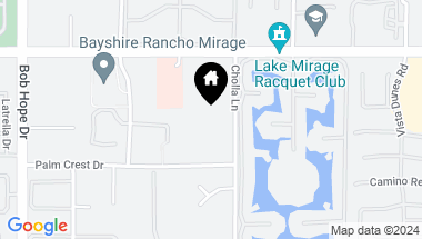 Map of 40315 Cholla Lane, Rancho Mirage CA, 92270