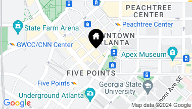 Map of 57 Forsyth Street NW Unit 12H, Atlanta GA, 30303