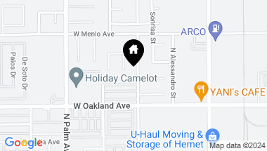 Map of 591 N Gilbert Street, Hemet CA, 92543