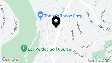 Map of 30216 Avenida Selecta, Rancho Palos Verdes CA, 90275
