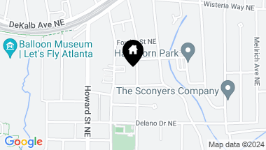Map of 188 Norwood Avenue NE, Atlanta GA, 30317