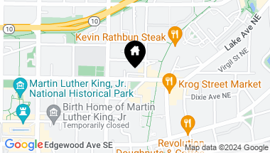 Map of 636 Irwin Street NE Unit 5, Atlanta GA, 30312