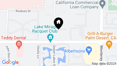 Map of 20 Porto Cielo Court, Rancho Mirage CA, 92270