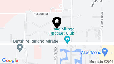Map of 6 Carrera Place, Rancho Mirage CA, 92270