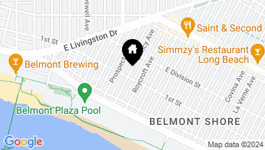 Map of 104 Quincy Avenue, Long Beach CA, 90803