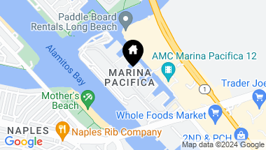 Map of 7136 Marina Pacifica Drive S, Long Beach CA, 90803