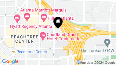 Map of 215 Piedmont Avenue NE Unit 1601, Atlanta GA, 30308