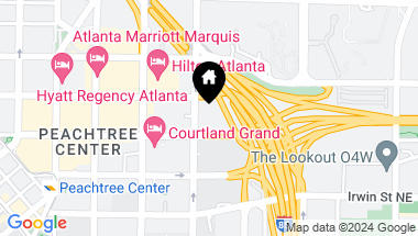 Map of 300 Peachtree Street NE Unit 16N, Atlanta GA, 30308