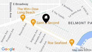 Map of 208 Granada Avenue, Long Beach CA, 90803
