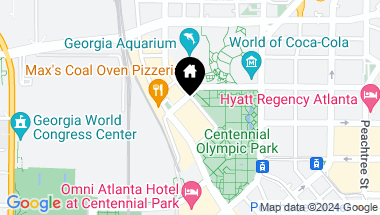 Map of 250 Park Avenue West NW Unit 509, Atlanta GA, 30313