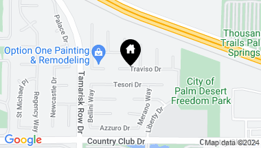Map of 119 Traviso Drive, Palm Desert CA, 92211