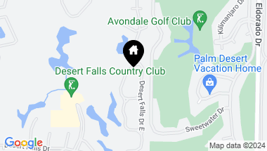 Map of 197 Desert Falls Drive E, Palm Desert CA, 92211