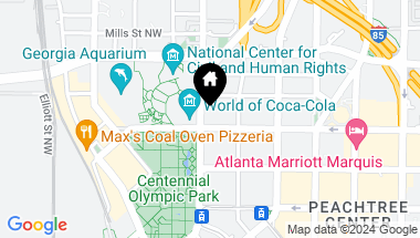 Map of 285 Centennial Olympic Park Drive NW Unit 1607, Atlanta GA, 30313