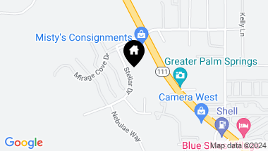 Map of 69786 Stellar Drive, Rancho Mirage CA, 92270