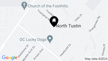 Map of 11581 arroyo Avenue, North Tustin CA, 92705