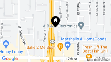 Map of 13751 Marshall Lane, Tustin CA, 92780