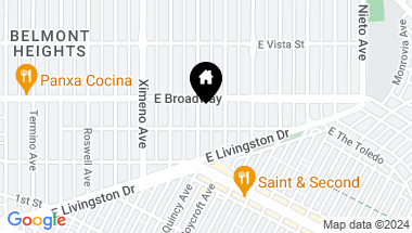 Map of 216 Quincy Avenue 2, Long Beach CA, 90803