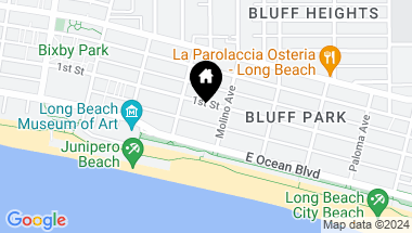Map of 2604 E 1st Street, Long Beach CA, 90803
