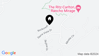 Map of 4 Sierra Vista Drive, Rancho Mirage CA, 92270
