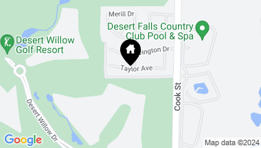 Map of 13 Taylor Avenue, Palm Desert CA, 92260